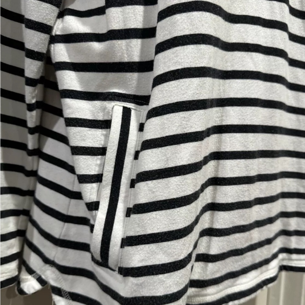 Talbots Colorblock And Stripes Half Button Pullov… - image 3